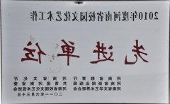 2010年度河南省MG冰球突破官网艺术单位“先进单位”